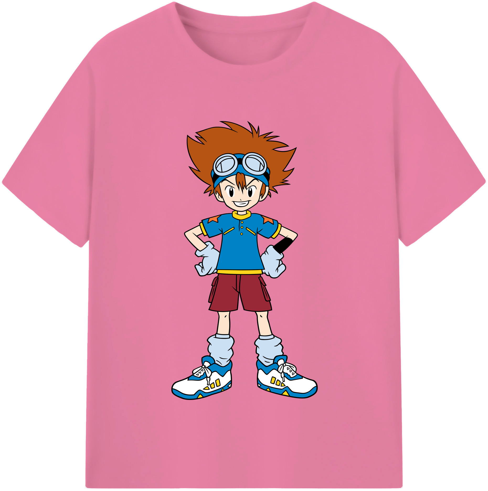 （画像用） Digimon デジタルモンスター/デジモン 綿100％半袖Tシャツ（フロントプリント）